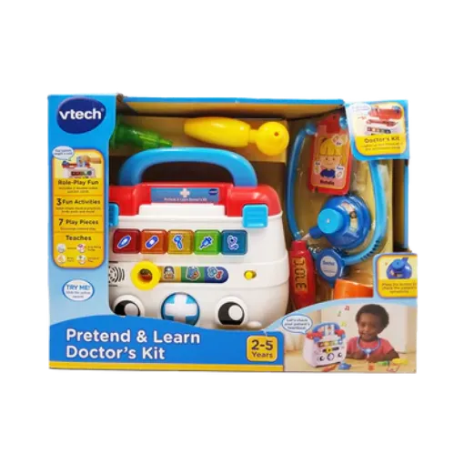 圖片 【購物滿 $200 可用 $69.9 加購】Vtech Pretend & Learn Doctor's Kit 智能診療箱 ( 適合 2 - 5 歲 )