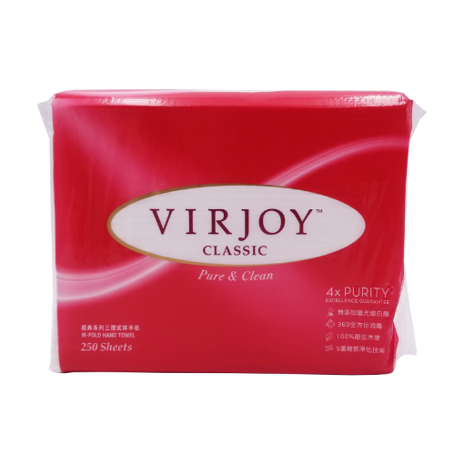 圖片 Virjoy 唯潔雅 經典系列三摺式抹手紙 250 張