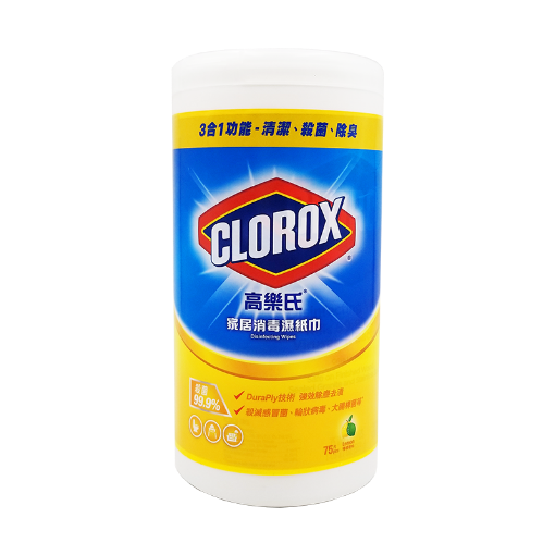 圖片 Clorox 高樂氏 家居消毒濕紙巾 檸檬味 75 片