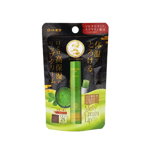 圖片 Mentholatum 曼秀雷敦® Melty Cream Lip 溫感高保濕潤唇膏 抹茶味 2.4 g