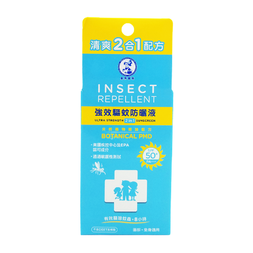 圖片 Mentholatum 曼秀雷敦® 清爽 2 合 1 強效驅蚊防曬液 SPF 50+ PA++++